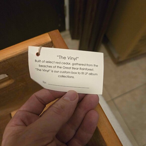 The Tragically Hip "The Vinyl" Red Cedar Record Crate - Picture 5 of 6